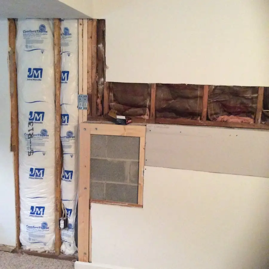 Wall insulation replacement during Odor Removal & Deodorization in Paris